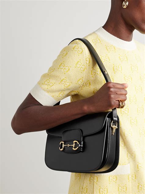 gucci mini horsebit black|gucci horsebit shoulder bag small.